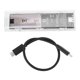 thumbnail image 1 of Estuche transparente para SSD jixopn M.2 PCI-e NVME con USB 3.1 tipo C y llave M Key B+M (B), 1 of 8