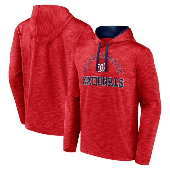 Men's Fanatics Red Washington Nationals Seven Games Pullover Hoodie