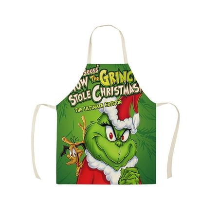 

Hanety Grinch Grinch Christmas Decorations Grinch Decor Christmas Apron Cotton And Linen Merry Xmas Apron Christmas Aprons For Christmas Party Aldult Christmas Gifts Christmas Grinch Decoration