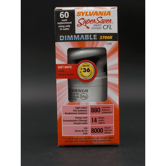Sylvania LAMP, CF 14W DIMM 827
