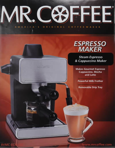 Coffee Café Steam Automatic Espresso and Cappuccino Machine Silver//Black BVMC-ECMP70 Mr