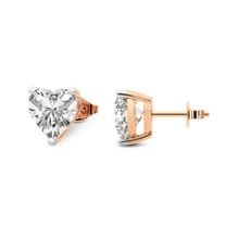 Lab Grown Diamond 8 Carat Earring | F-G VS Quality | IGI Certified Solitaire Stud Earring | 14K Rose Gold | Friendly Diamonds Earrings