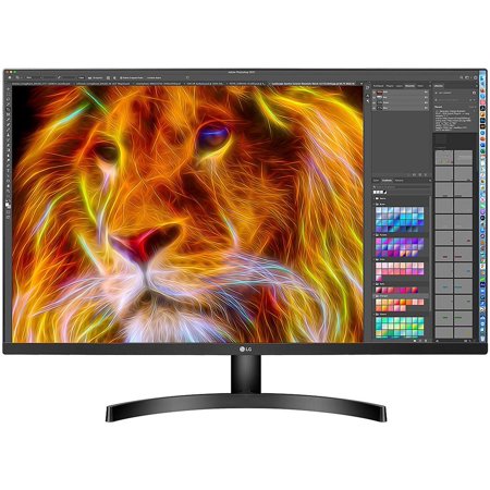 UPC: 0195174000571 | LG 31.5  32BN50U-B UHD 4K (3840×2160) HDR10  DCI-P3 90% (Typ.)  AMD FreeSync  Dynamic Action Sync  Black Stabilizer  MAXXAUDIO and Adjustable Stand Monitor