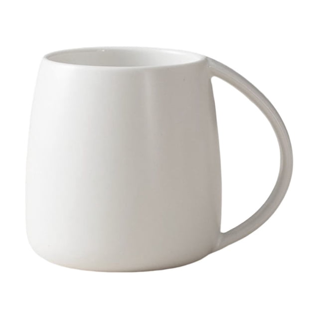 Toystoory Taza de café de gran capacidad de té de agua de leche de cerámica con asa taza de regalo Mostrada Blanco 301-400ml