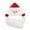 White, variant on EDHITNR Christmas Ear Activity Hat, Short Plush Snowman Santa Hat, Soft Comfortable Toy Decoration for Kids Adults Holiday Party Gifts, White