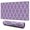 Purple Geometric Quatrefoil, variant on Long Mouse Pads for Desk,Purple Ethnic Mandala Pattern Desk Mats on Top Of Desks, Desk Mouse Pad Extra Large with 3mm Non-Slip Base and Stitched Edge for Gaming,Office,Work,Home 31.5"x11.8"