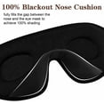 thumbnail image 2 of Masque pour les Yeux pour Extensions de Cils, 12mm Contour 3D, Yeux Libres Clignotants, Masque de Sommeil pour Femmes Hommes, Sangle Réglable, Mousse à Mémoire de Forme, Obscurité Complète, 2 of 5