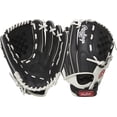 thumbnail image 1 of Guantes de softball Rawlings Shutout Fastpitch 11.5 pulgadas RHT negro/blanco, 1 of 5
