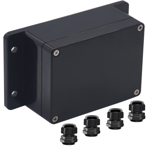 Caja de conexiones para exterior IP65 impermeable de ABS 115 x 90 x 55 mm