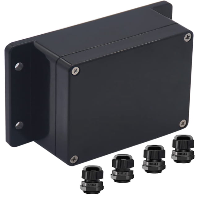 Caja de conexiones para exterior IP65 impermeable de ABS 115 x 90 x 55 mm