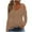 Khaki, variant on Womens Tops Short Sleeve Women's Fashion Casual Solid Color Long-Sleeved Blouse Going out Tops for Women