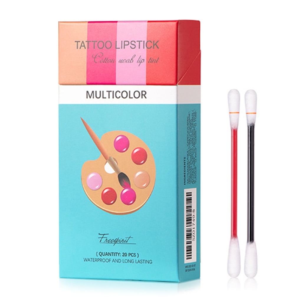 Tattoo Lipstick Cigarette Cotton Swab Lipstick Cotton Swab Box
