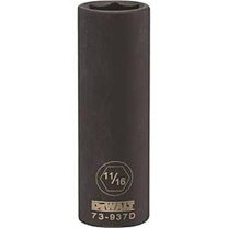 Stanley Tools 7515208 DWMT73937OSP Impact 0.5 Drive 6 Point Socket, 0.687 in.