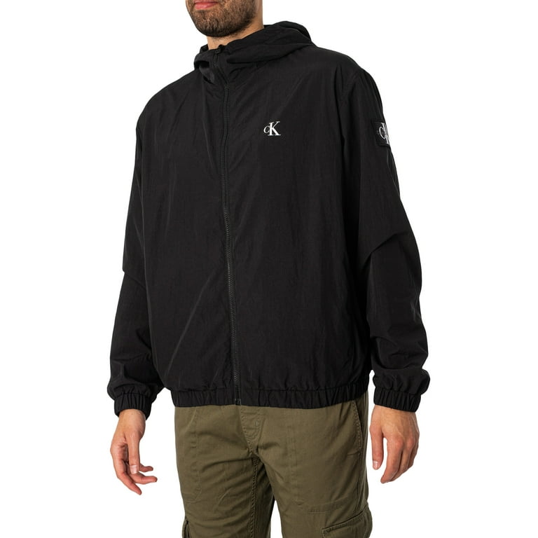 Calvin Klein Jeans Logo Windbreaker Jacket, Black - Walmart.com Calvin Klein Jeans Logo Windbreaker Jacket, Black - Walmart.com