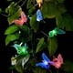 thumbnail image 2 of Guirnalda de luces solares con forma de mariposa para decoración de jardín, luz solar para exteriores, luz multicolor de cuento de hadas con forma de mariposa, ideal para decoración navideña de verano, 2 of 5