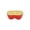 Apple-1, variant on Ceramic Pet Dog Bowls,Apple Shaped 2 in 1 Pet Feeding Bowls and Water Bowl for Small Dogs,Cute Household Pet Daily Feeding Supply