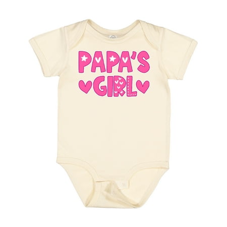 

Inktastic Papa s Girl Gift Gift Baby Girl Bodysuit