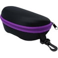 thumbnail image 2 of Zipper Hard Shell Sunglasses Cases, Portable Travel Eyeglasses Cases with Plastic Hook for Men Women, 2 of 7