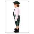 thumbnail image 5 of ESASSALY Boy Irish Festival Costume Set Plaid Short Pants with Hat and Tie, 5 of 8