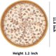 thumbnail image 5 of Round Rattan Tray with Mother of Pearl Inlay, Rattan Serving Tray with Wooden Bottom, Decorative Wicker Basket, 5 of 5