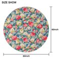 thumbnail image 6 of Pioneer Flower Round Tablecloth 60" X 60",Wrinkle Wipeable Table Cloth for Kitchen Dining Room Picnic Patio Party, 6 of 6