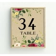 thumbnail image 4 of Darling Souvenir Double Sided Print Burlap Floral Corner Table Numbers Wedding Reception Decorative Table Cards-5" x 7" (1 to 20), 4 of 4