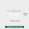 thumbnail image 3 of Plastic Portion Cups with Lids [2 Ounce, 200 Set] Disposable for Meal Prep, Salad Dressing, Jellos Shot Cups, Souffle Condiment and Dipping Sauce, 3 of 4