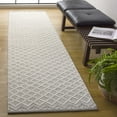 thumbnail image 2 of SAFAVIEH Vermont Jilliean Diamond Quatrefoil Runner Rug, Gray/Ivory, 2'3" x 9', 2 of 7