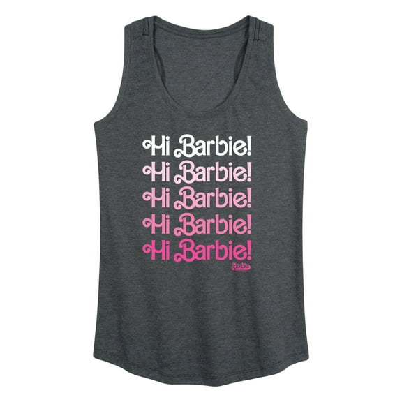 Barbie The Movie - Hi Barbie Stacked - Women's Racerback Tank Top