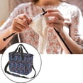 thumbnail image 4 of Bolsa grande para guardar hilo, organizador de punto y ganchillo, estuche portátil (1 unidad). Estilo étnico, 4 of 9