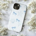 thumbnail image 5 of Nautical Pastel Shell Phone Case, Simple Line Art Design with Ribbons Phone Cover, Fits iPhone 16 15 14 13 12 11 Pro Max Mini, 5 of 6