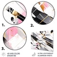 thumbnail image 3 of Designart "Symmetrical Abstract Pink Grey Fusion" Cubism Metal Wall Decor, 3 of 5