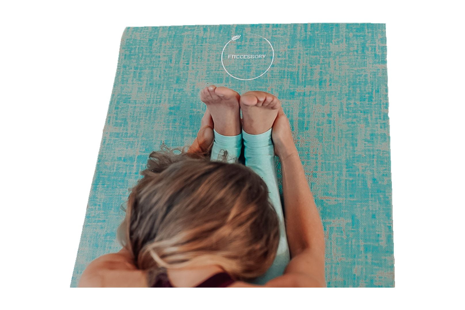 Fitccessory Premium Yoga Mat, Turquoise, 5mm, Great Grip for Yoga, Pilates & Fitness