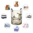 thumbnail image 4 of Lsque Dutch Windmill Pattern Laundry Hamper Basket, Tall Woven Rope Hamper Basket for Clothes, Lightweight Storage Basket, Collapsible Waterproof-Small, 4 of 6