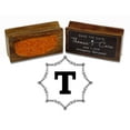 thumbnail image 2 of Printtoo Octagon Celtic Swirl Frame Alphabet T Monogram Self Inking Rubber Stamp Office Stationary, 2 of 7