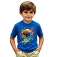 thumbnail image 3 of Vêtements Garçon Col Rond T-Shirt Garçon à Manches Courtes T-Shirts Garçons T-Shirts Mignons pour Filles 2T, 3 of 3