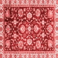 thumbnail image 1 of Ahgly Company Indoor Square Oriental Red Traditional Area Rugs, 3' Square, 1 of 4