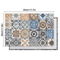 thumbnail image 6 of Multicolor Ethnic Geometric Patchwork Pattern Summer Placemats Table Placemats Set Of 4-Linen Kitchen Washable Placemats Table Mats 11.8"x17.7" Non-Slip Heat Resistant, 6 of 6