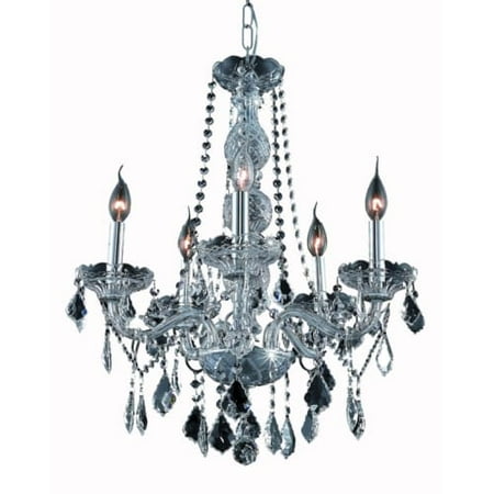 UPC 842814130494 product image for Elegant Lighting Value Verona 5LT Silver Shade Chandelier - V7855D21SS-SS/SS | upcitemdb.com