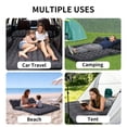 thumbnail image 4 of SUV Air Mattress: Inflatable Car Air Mattress for Camping, Flocking Car Bed with Air Pump And 2 Pillows, Portable Sleeping Pad Mattress for Home Car Travel Camping Black, 4 of 11