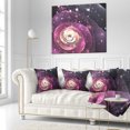 thumbnail image 3 of Designart Pink Flower with Sparkles - Floral Throw Pillow - 18x18, 3 of 5