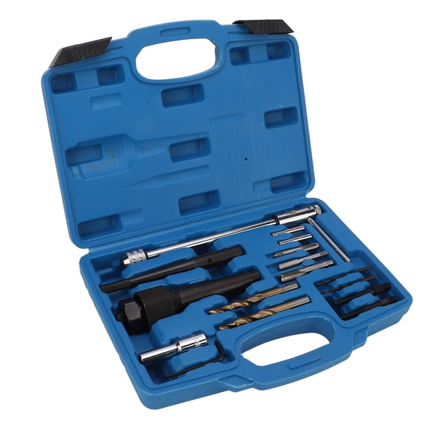 Glow Plug Extractor Tool, Easy Storage Metric Steel Glow Plug Removal Tool Practical for 8mm 10mm Damaged Plugs