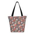 thumbnail image 3 of Kll Tote Bag For Women Foxes Print Shopping Grocery Reusable Bags For Office School Shopping Travel, 3 of 8