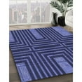 thumbnail image 3 of Ahgly Company Machine Washable Indoor Rectangle Transitional Blue Area Rugs, 6' x 9', 3 of 7
