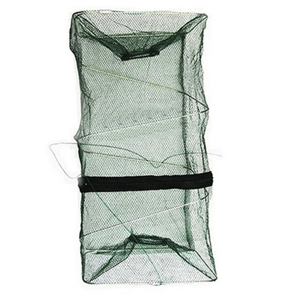 Ayyufe Foldable Fish Crawdad Minnow Fishing Bait Trap Cast Dip Net Cage Shrimp Basket