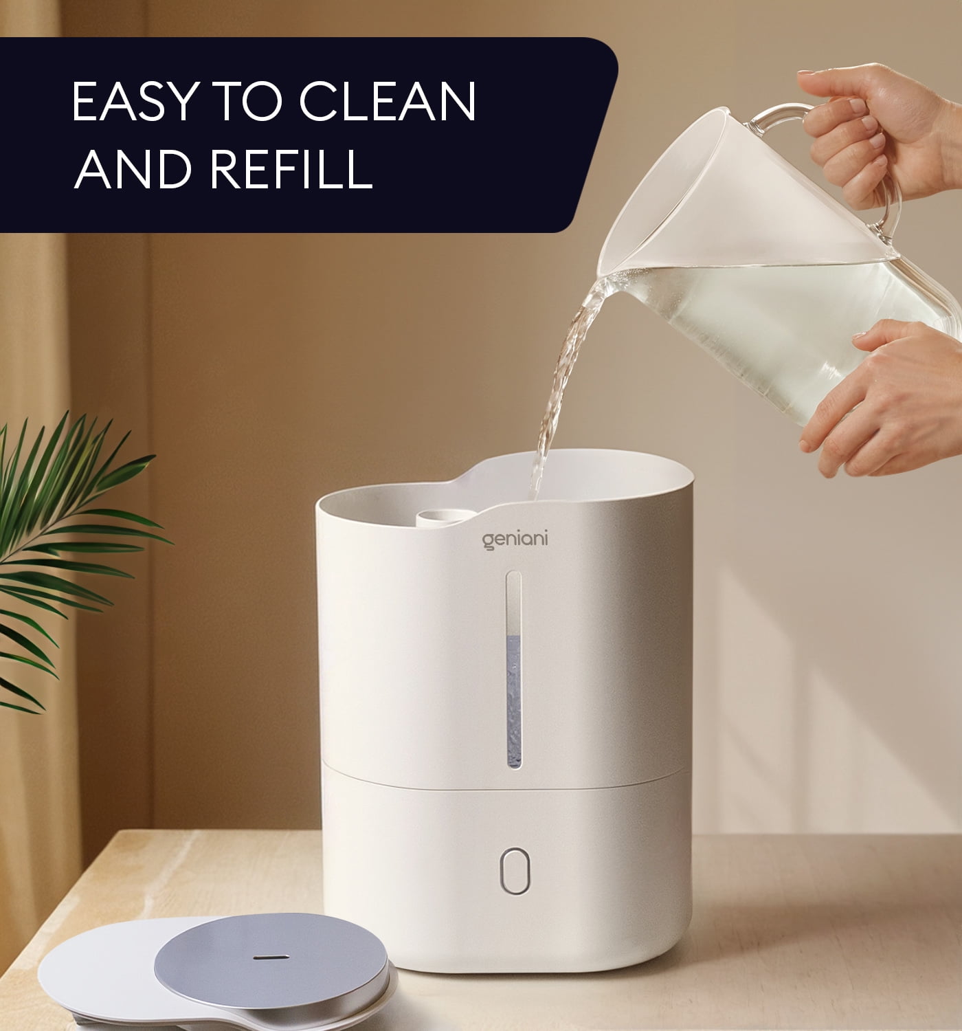 𝐋𝐚𝐫𝐠𝐞 𝐂𝐚𝐩𝐚𝐜𝐢𝐭𝐲 Top Fill Cool Mist Large Humidifier & Essential Oil Diffuser for Home - Smart Aroma Ultrasonic Air Humidifier for Bedroom, Baby, Kids, Plants - Auto Shut Off, 376 sqf