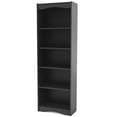 thumbnail image 1 of Corliving Hawthorn Engineered Wood 72" Tall 5 Shelf Bookcase in Midnight Black, 1 of 4