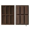thumbnail image 2 of Silicone Chocolate Molds 2-Pack, Baking Molds for Candy, Oven & Freezer Safe, Flexible Non-Stick, Easy Clean, Uniform Shapes, 2 of 6