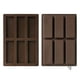 thumbnail image 2 of Molde de chocolate con sílice | Paquete de 2 moldes flexibles para hornear | Silicona de grado alimenticio | Horno microondas apto para congelador | Marrón | 26x17x1,5cm | Bandeja de confitería, 2 of 6