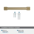 thumbnail image 4 of Amerock Farewind 5-1/16 inch (128mm) Center-to-Center Golden Champagne Cabinet Pull, 4 of 6